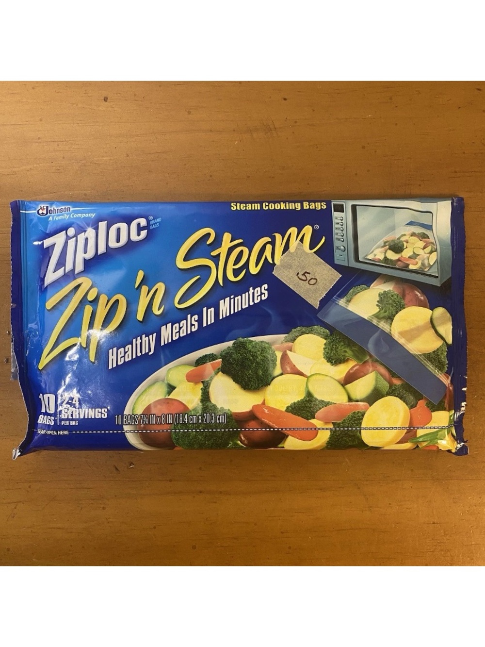 Ziploc Zip'N Steam Medium Cooking Bags Pack of 10~DISCONTINUED NEW SEALED